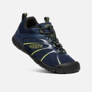 Big Kids' KEEN Chandler 2 CNX Sneaker | Size 12 | Navy & Lime Green